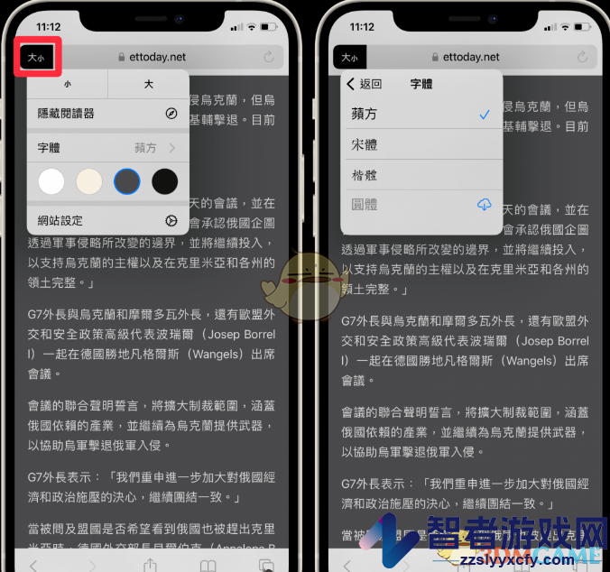 safari浏览器深色模式设置方法