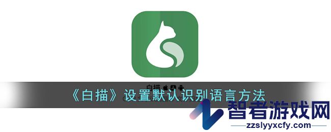 白描设置默认识别语言方法