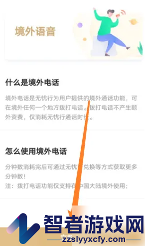 无忧行使用境外语音方法