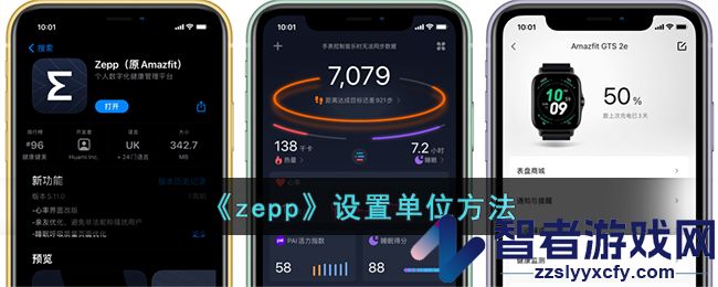 zepp设置单位方法
