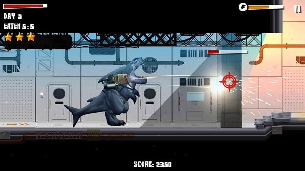 食人鲨横冲直撞无广告(Sharkosaurus Rampage)
