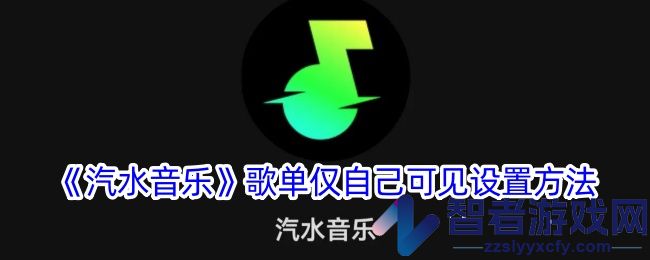 汽水音乐歌单仅自己可见设置方法