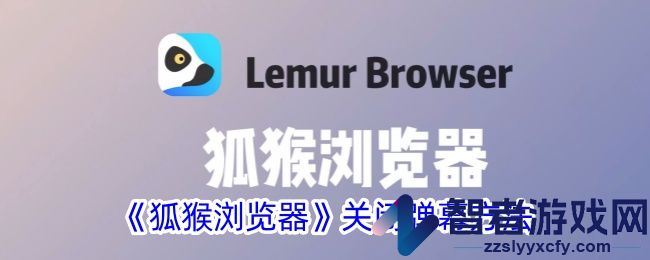 狐猴浏览器关闭弹幕方法