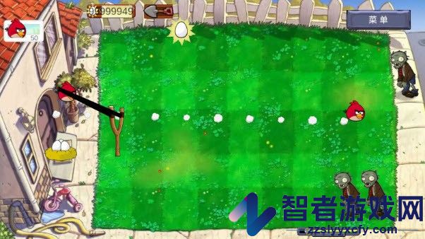 愤怒的小鸟大战僵尸游戏