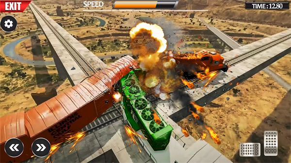 火车司机模拟器3D(Train Vs Giant Pit Crash Games)