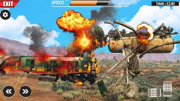 火车司机模拟器3D(Train Vs Giant Pit Crash Games)
