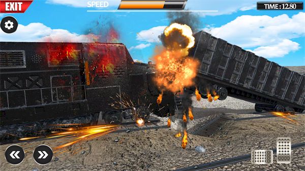 火车司机模拟器3D(Train Vs Giant Pit Crash Games)