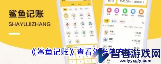 鲨鱼记账查看年账单方法