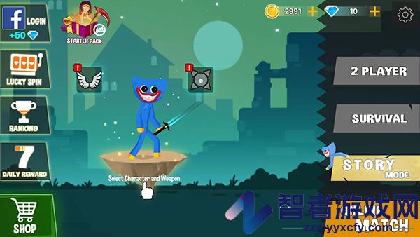 波比vs火柴人游戏(Stickman Fighting Supreme)