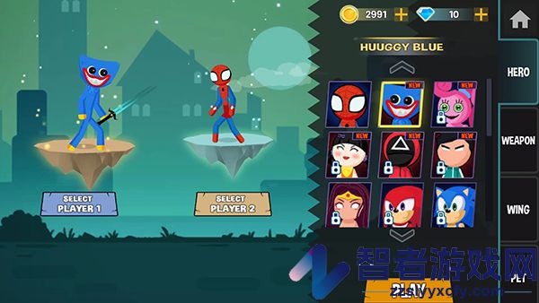 波比vs火柴人游戏(Stickman Fighting Supreme)