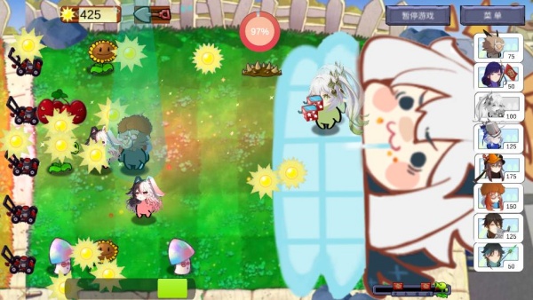 植物大战原神游戏