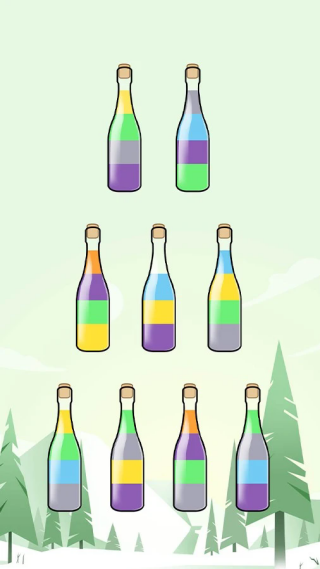 漂流瓶排序小游戏