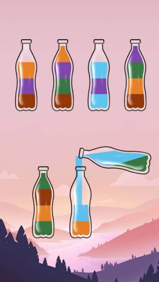 漂流瓶排序小游戏