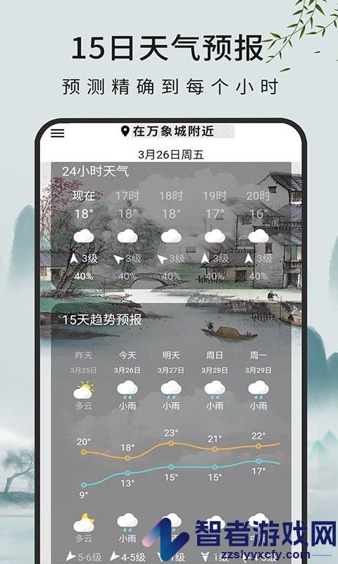 一毫天气预报app