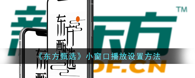 东方甄选小窗口播放设置教程 | 东方甄选App如何开启小窗播放