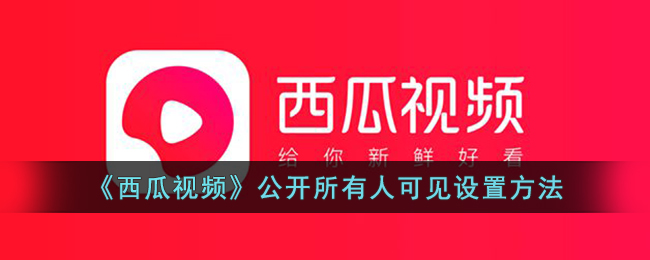 西瓜视频公开设置教程：如何将视频设置为所有人可见