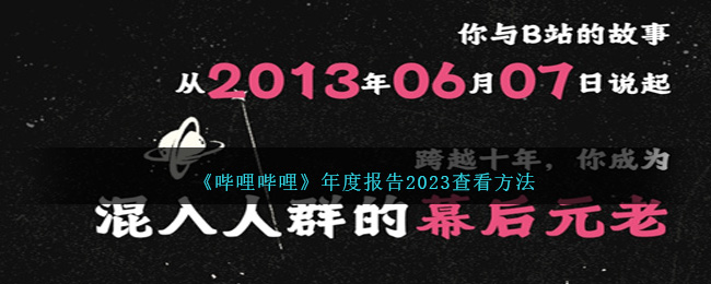 哔哩哔哩2023年度报告查看指南_b站年度报告2023在哪看