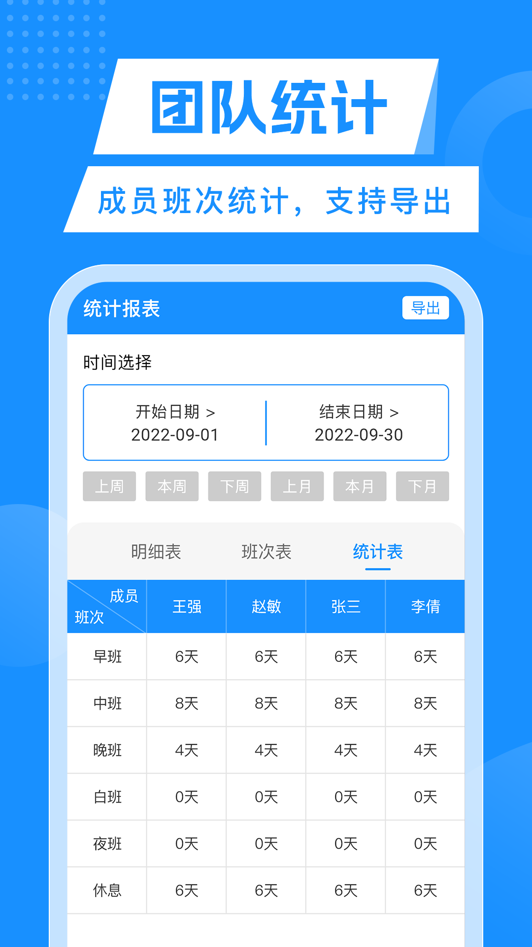 轮班管理器app