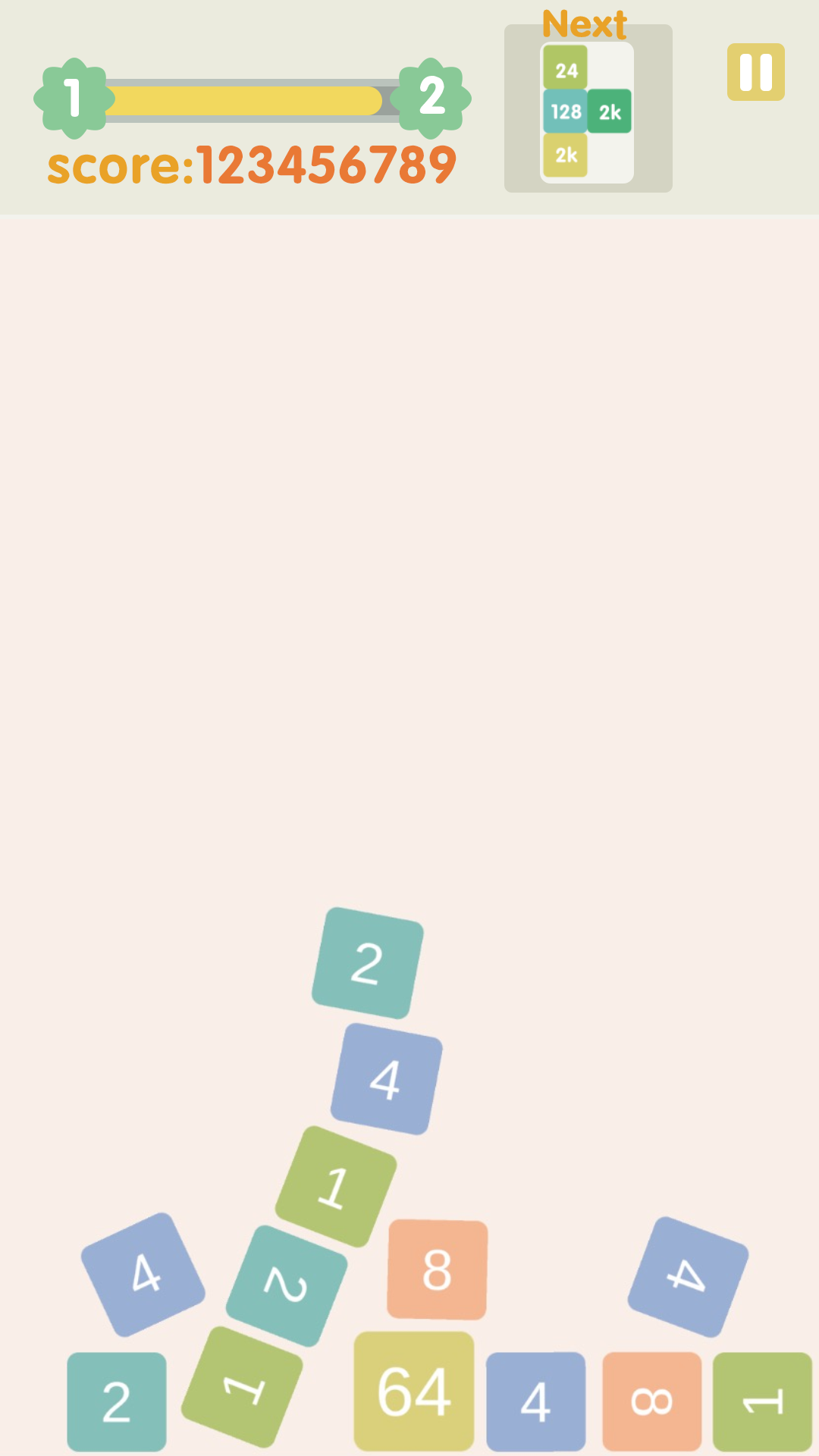 不稳定的2048游戏